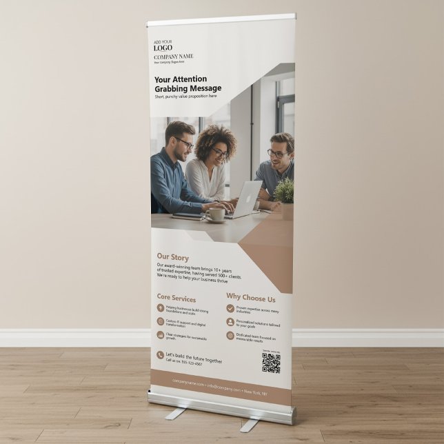 Trade Show Promotional Business Logo Advertising Retractable Banner (Creator Uploaded)