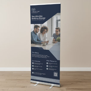 Trade Show Promotional Business Logo Marketing Retractable Banner