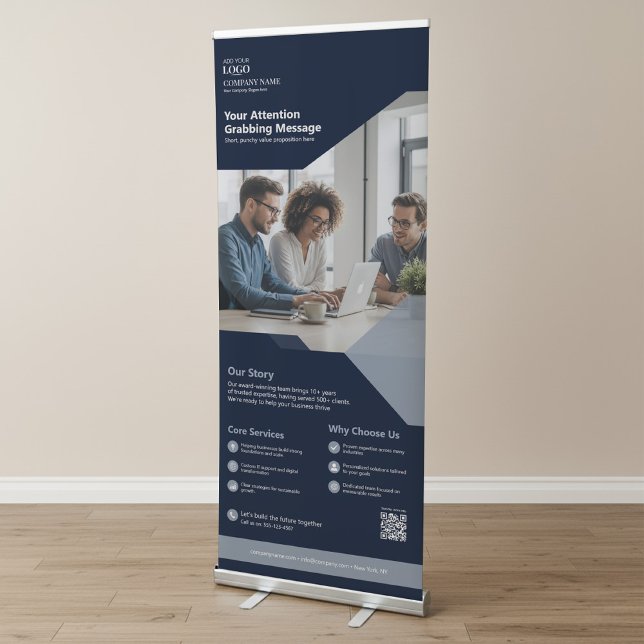 Trade Show Promotional Business Logo Marketing Retractable Banner (Creator Uploaded)