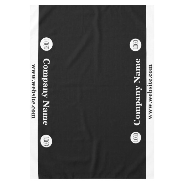 Trade Show Tablecloth Custom Logo Business 60X84 (Front)