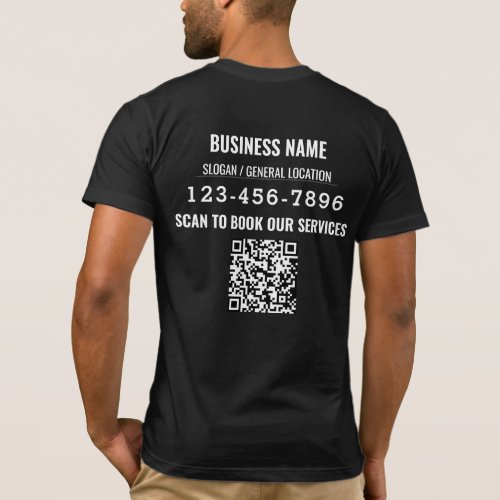 Trade Show Welcome Business Logo QR code T_Shirt