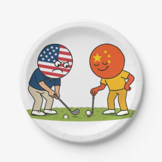 Trade Wars The Golf Edition Paper Plates