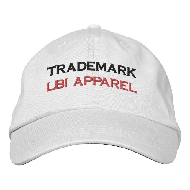 TRADEMARK LBI APPAREL EMBROIDERED BASEBALL CAP (Front)