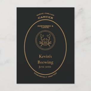 Trademark, Zodiac Signs, Cancer customizable  Postcard