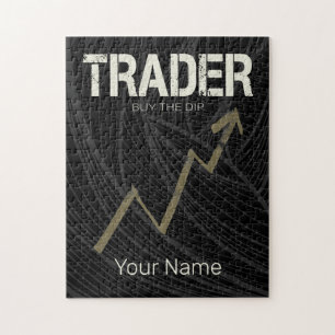 Trader Buy The Dip Day Trader And Cryptocurrency Jigsaw Puzzle