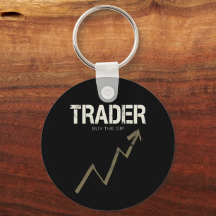 Trader Buy The Dip Day Trader And Cryptocurrency Keychain