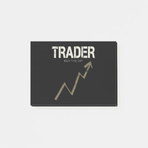 Trader Buy The Dip Day Trader And Cryptocurrency Post-it Notes