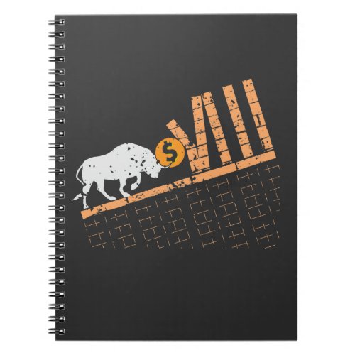 Trader Crypto Asset Trader Bull Trend Art Notebook