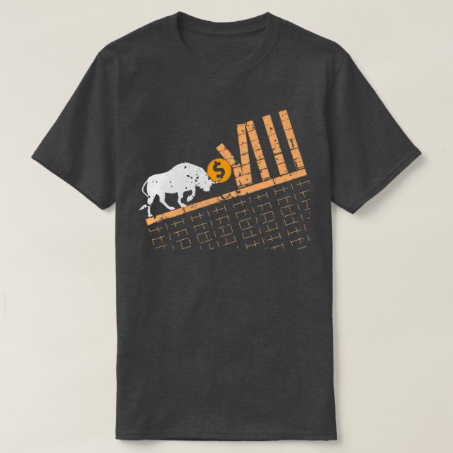 Trader Crypto Asset Trader Bull Trend Art T-Shirt (Design Front)