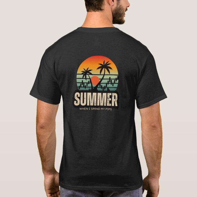 Trader design | Summer | Funny T-Shirt (Back)