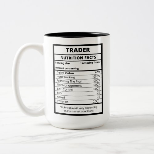 Trader Funny Stock Market Specialist Two_Tone Coffee Mug