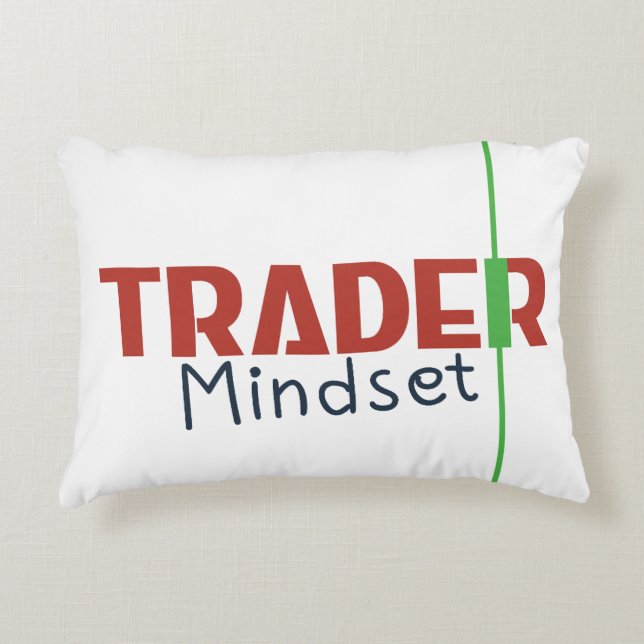 Trader Mindset – Discipline, Focus, Trading Psycho Accent Pillow (Front)