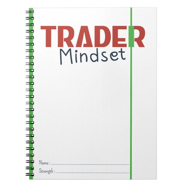 Trader Mindset – Discipline, Focus, Trading Psycho Notebook (Front)