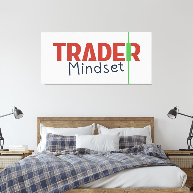 Trader Mindset – Discipline Focused Trading Canvas Print (Insitu(Bedroom))