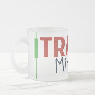 Trader Mindset – Discipline Focused Trading Frosted Glass Coffee Mug