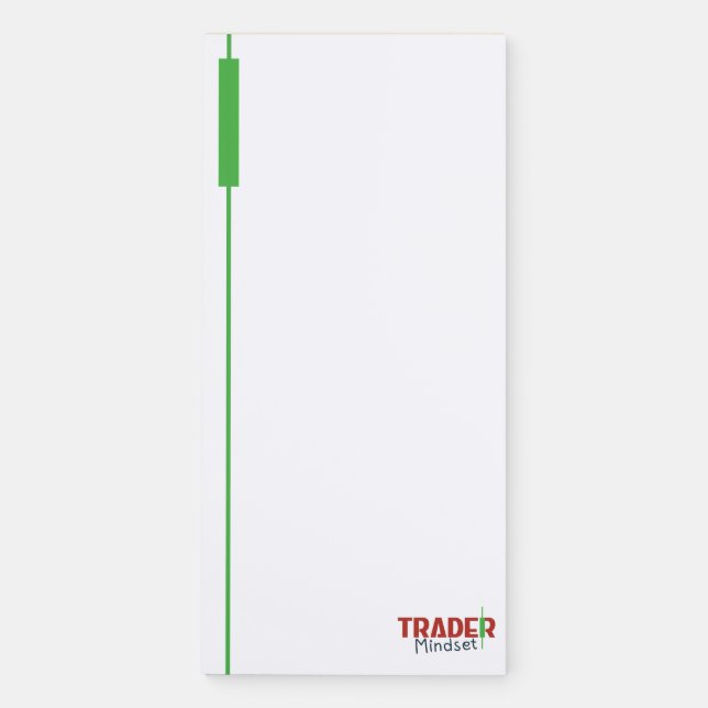Trader Mindset – Discipline Focused Trading Magnetic Notepad (Front)