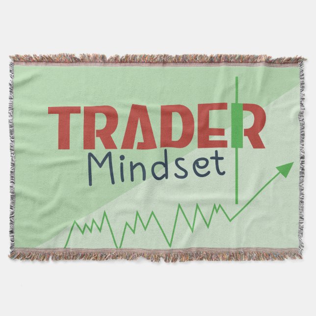 Trader Mindset – Discipline Focused Trading Throw Blanket (Front)