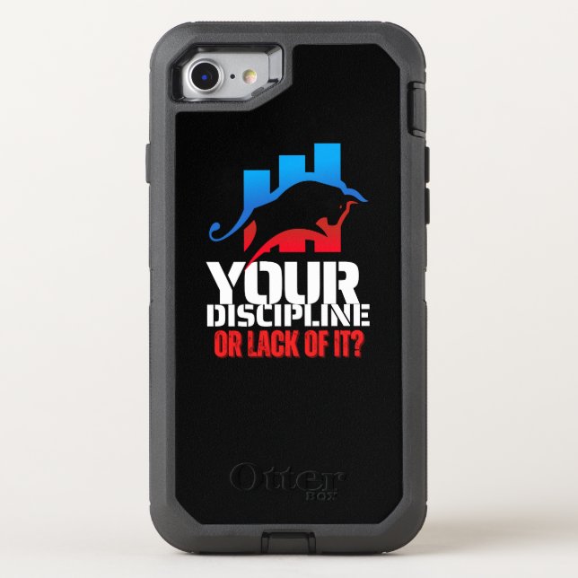 Trader motivation | Bull | Discipline Otterbox iPhone Case (Back)