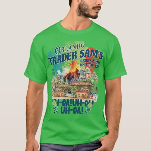 Trader Sams Grogs Grotto and Tiki Bar Orlando Dist T_Shirt
