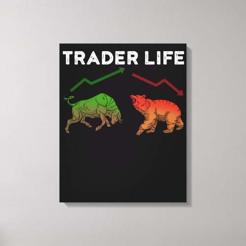 Trader Stock Gifts Day Trading Gift Market Forex Canvas Print