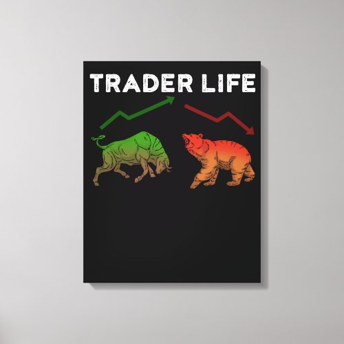 Trader Stock Gifts Day Trading Gift Market Forex Canvas Print