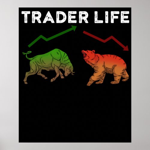 Trader Stock Gifts Day Trading Gift Market Forex Poster