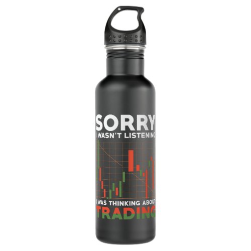 Trader Stocks Investor Gift Stainless Steel Water Bottle