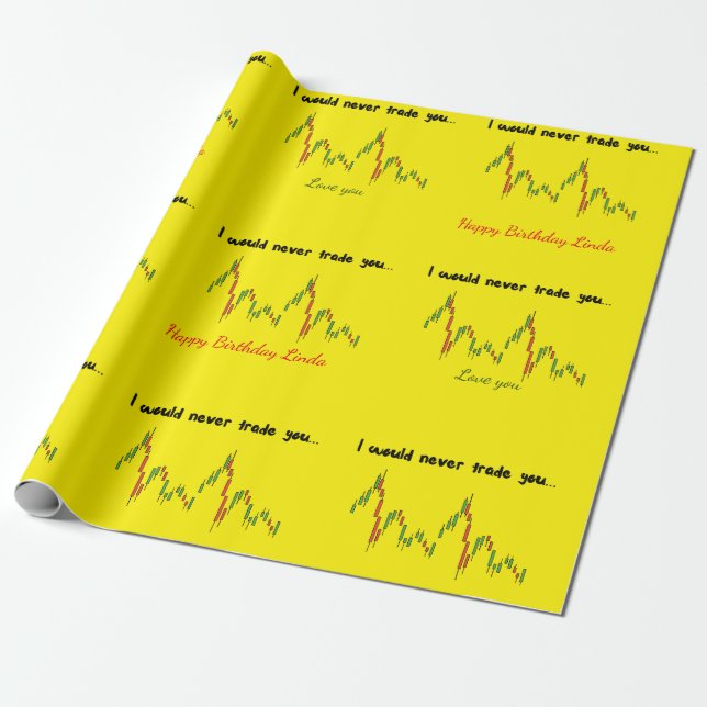 trader wrapping paper,editable birthday paper (Unrolled)