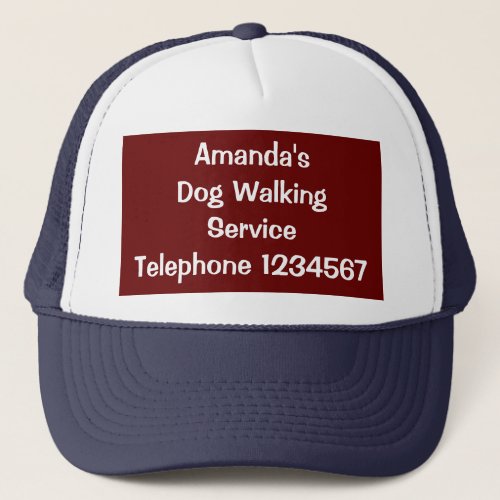 TRADES DOG WALKING TRUCKER HAT