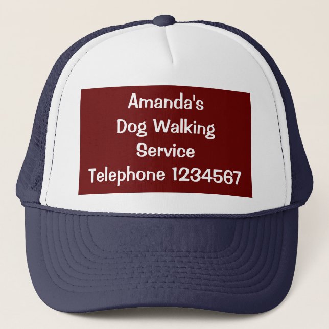 TRADES, DOG WALKING. TRUCKER HAT (Front)