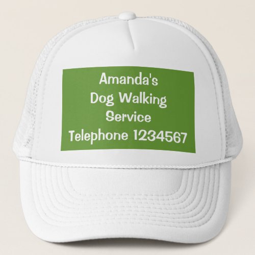 TRADES DOG WALKING TRUCKER HAT