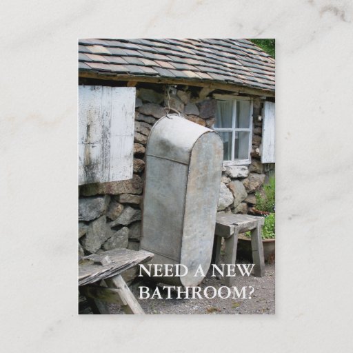 Customizable TRADES. NEW BATHROOMS. BUSINESS CARD TEMPLATE