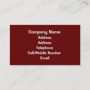 TRADES - PLUMBERS BUSINESS CARD