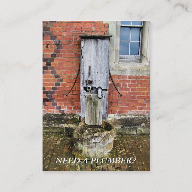 TRADES - PLUMBERS BUSINESS CARD (Front)