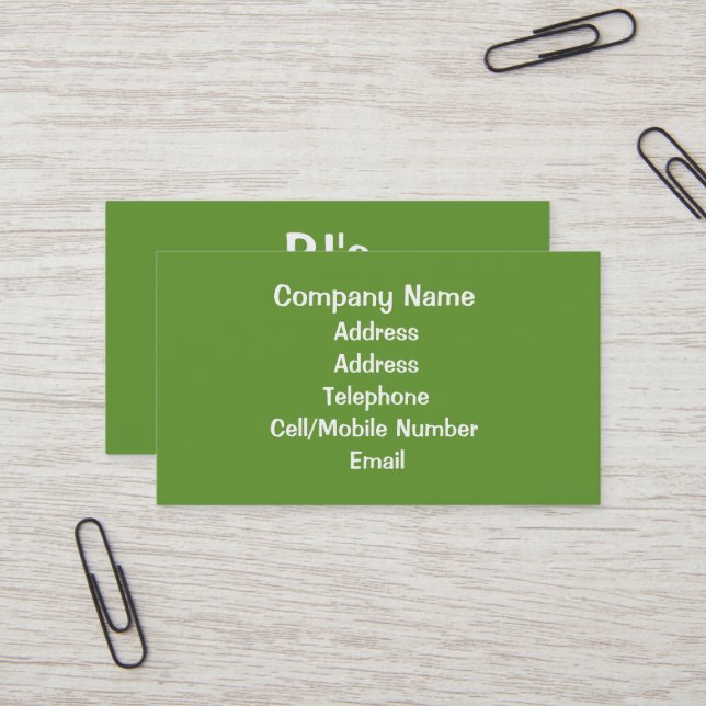 TRADES - PLUMBERS BUSINESS CARD (Front/Back In Situ)