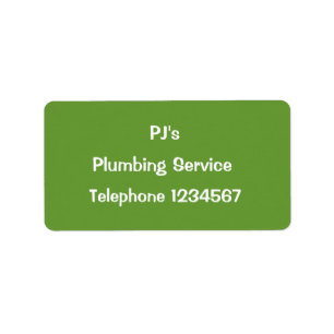 TRADES - PLUMBERS LABEL
