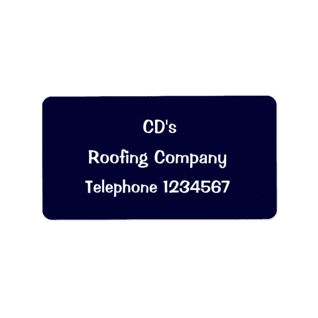 TRADES, ROOFING LABEL (Front)