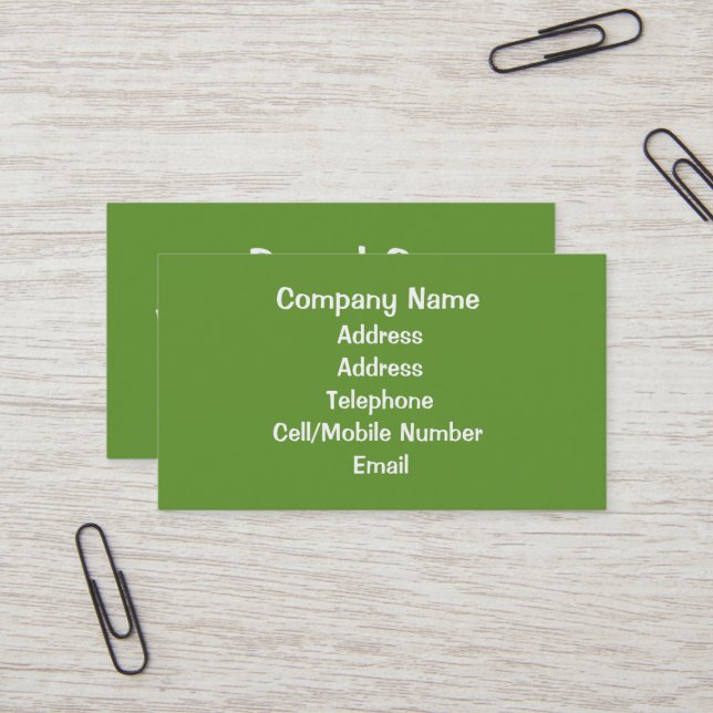 TRADES, WINDOW CLEANING BUSINESS CARD (Front/Back In Situ)