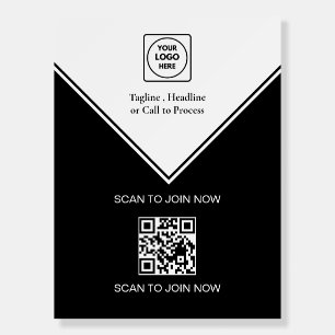 Tradeshow QR Code Logo Display Foam Board