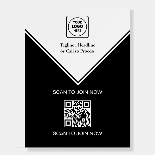 Tradeshow QR Code Logo Display Foam Board (Front)