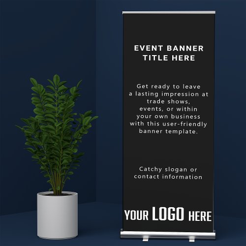 Tradeshow Special Event Customized Business Logo  Retractable Banner