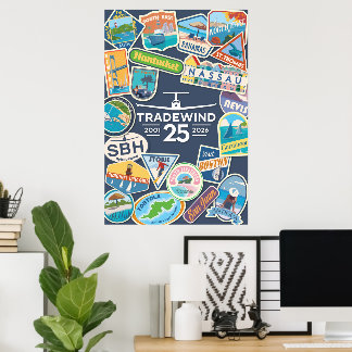 Tradewind 25th Anniversary Vertical Poster