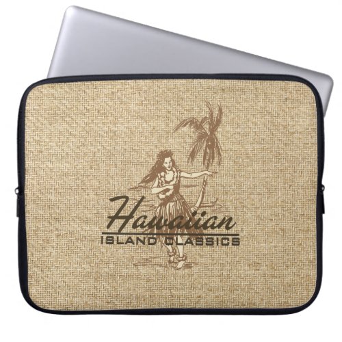 Tradewinds Hawaiian Hula Girl Neoprene Wetsuit Laptop Sleeve