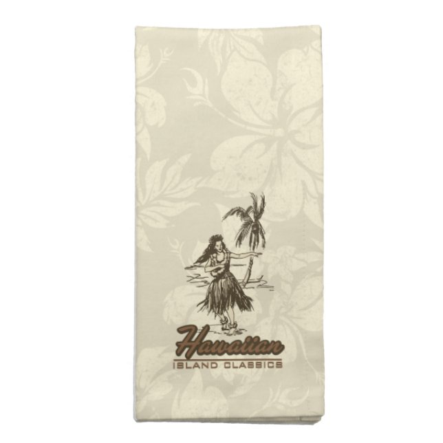 Tradewinds Hawaiian Island Dinner Napkins (Folded)