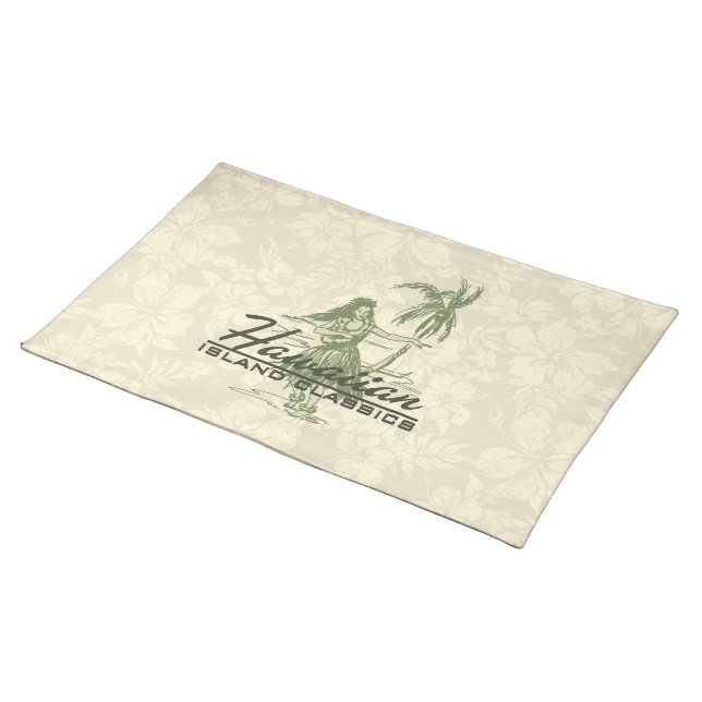 Tradewinds Hawaiian Island Dinner Placemats (On Table)