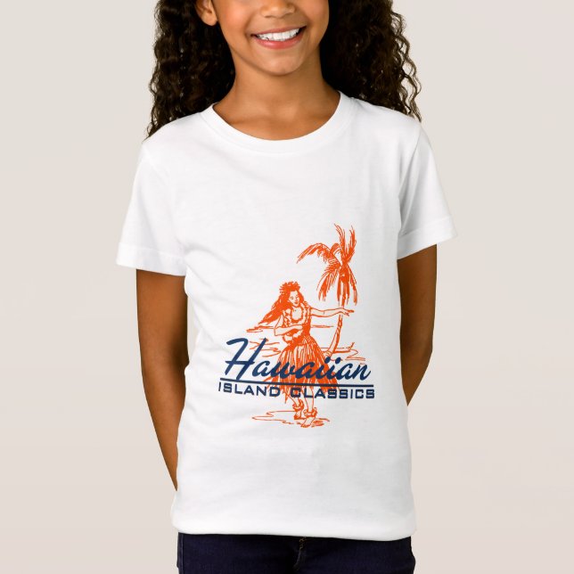 Tradewinds Hawaiian Island Hula Girl T-Shirt (Front)