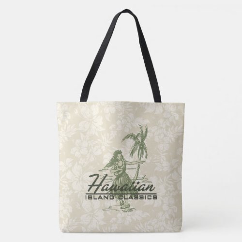 Tradewinds Hawaiian Island Hula Hibiscus Beach Bag