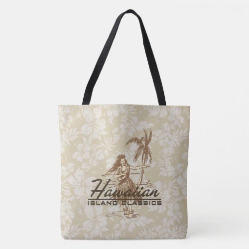 Tradewinds Hawaiian Island Hula Hibiscus Beach Bag