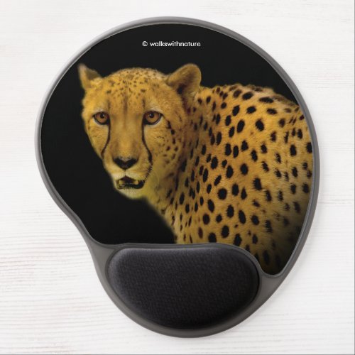 Trading Glances with a Magnificent Cheetah Gel Mouse Pad