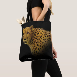 Trading Glances with a Magnificent Cheetah Tote Bag